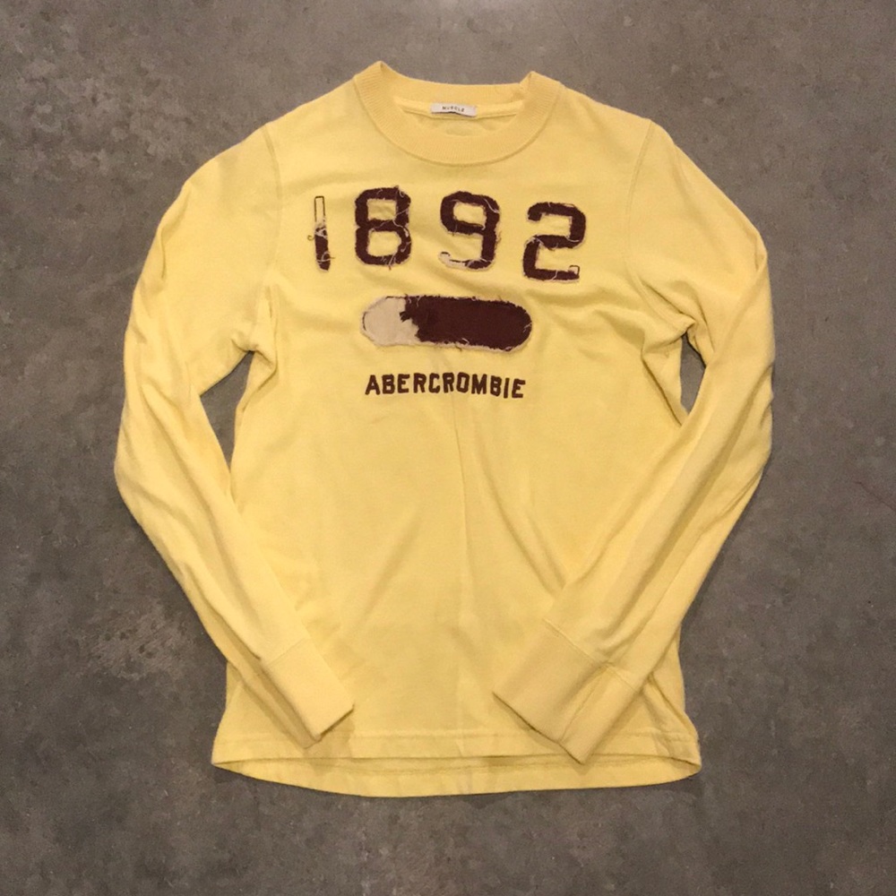 Abercrombie Yellow Long Sleeve